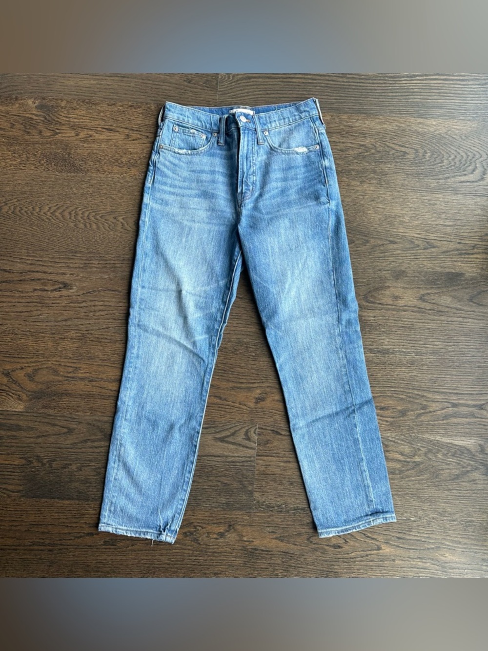 Madewell The Perfect Vintage Jean - Size 27 - Heart Patch and Tear